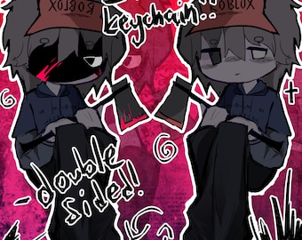 Double-sided Ivan Bad Things keychain