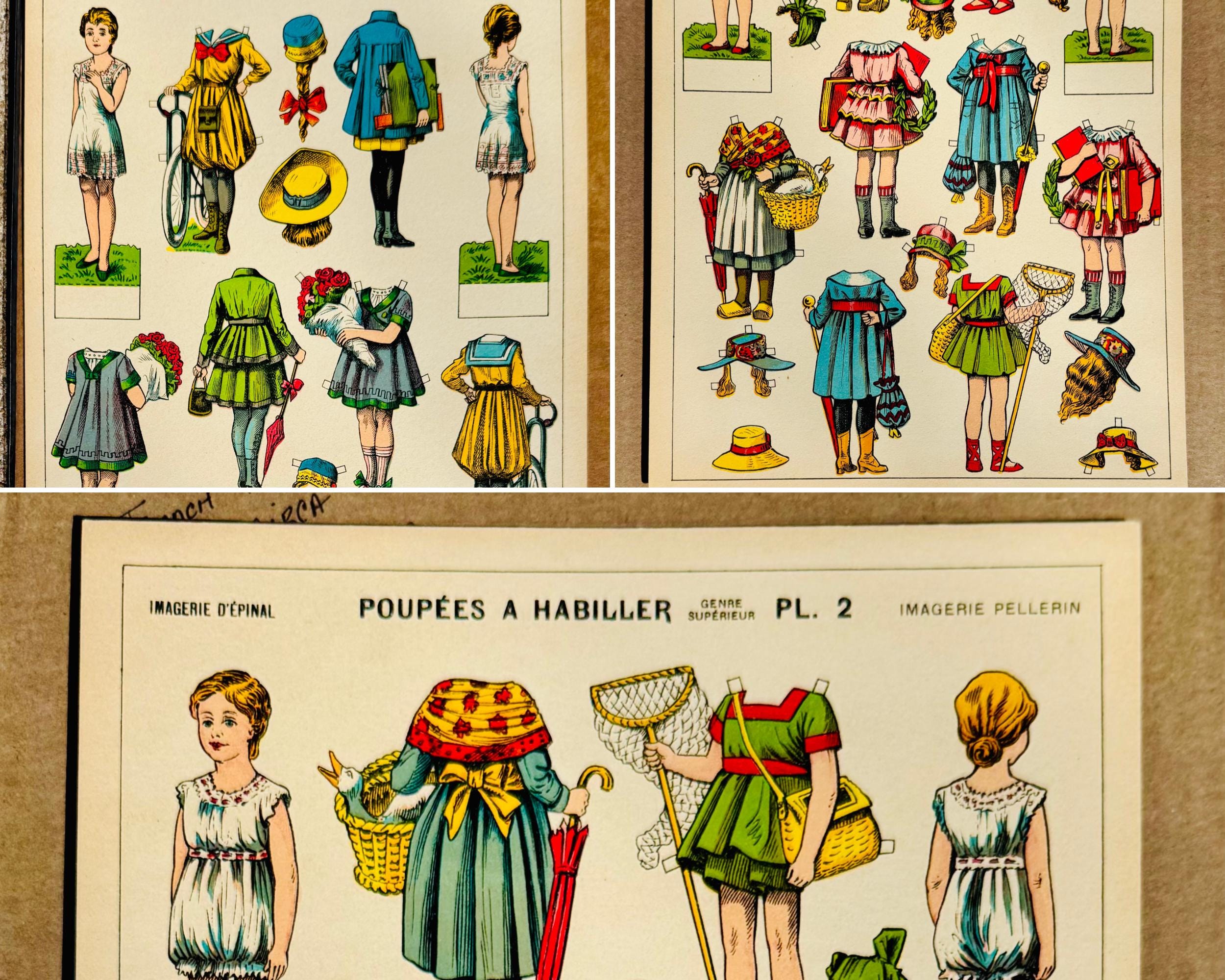 Antique Doll Lithograph - Etsy