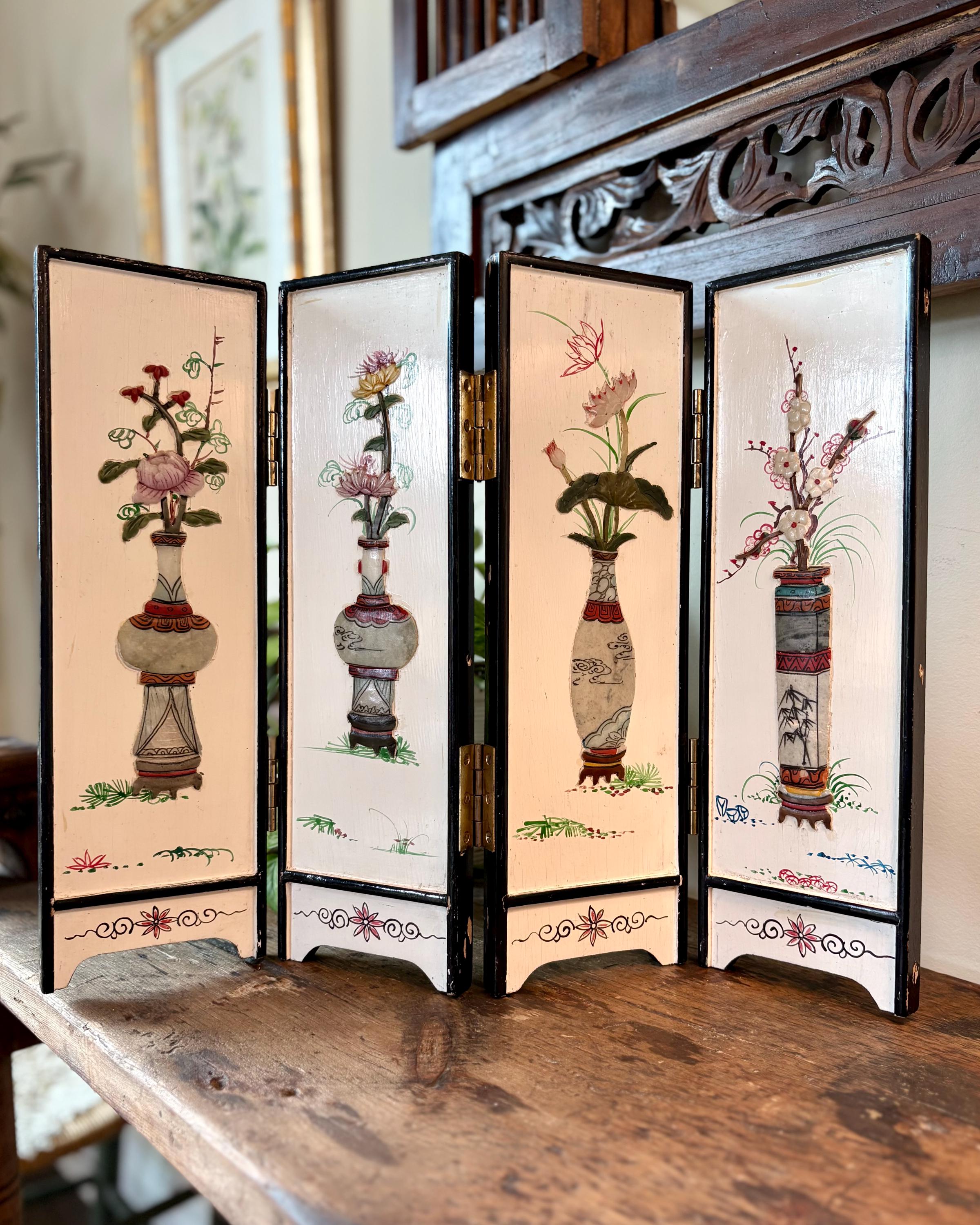 Mini Chinese Folding Screen - Etsy