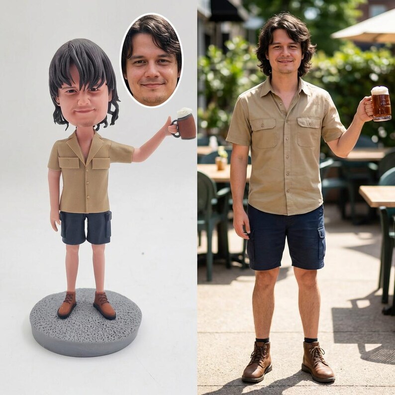 Custom Mini Me Figurine, Highly Detailed Portrait Sculpture ...
