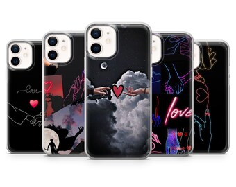 Funda para teléfono con diseño romántico de San Valentín para iPhone 17, 17Pro, 16, 15, 14, 13 y 12, Samsung S25, S24, S23, A56, A36, A16 y Pixel 10, 10Pro y 9A.