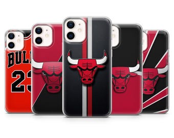 Bulls Handyhülle Basketball Team Chicago Abdeckung für iPhone 17 17Pro 16 15 14 13 12 Samsung S25 S24 S23 A56 A36 A16, Pixel 10 10Pro 9A