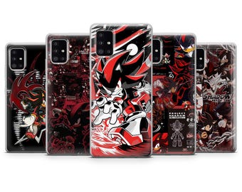 Shadow Hedgehog Handytasche Sonic Starboy Cover für Samsung S25 S24 S23 A56 A36 A16 iPhone 17, 17Pro, 16, 15, 14, 13, 12, Pixel 10 10Pro