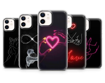 Funda para teléfono con diseño romántico de San Valentín para iPhone 17, 17Pro, 16, 15, 14, 13 y 12, Samsung S25, S24, S23, A56, A36, A16 y Pixel 10, 10Pro y 9A.