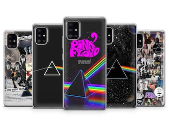 Custodia per telefono Pink Floyd Music Band Dark Side Cover per Samsung S25 S24 S23 A56 A36 A16 iPhone 17, 17Pro, 16, 15, 14, 13, 12, Pixel 10 10Pro