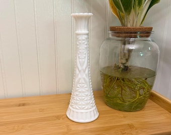 Vintage Milk Glass Bud Vase