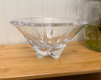 Lenox Ovations Oasis Modernist Cut Crystal Bowl 9"