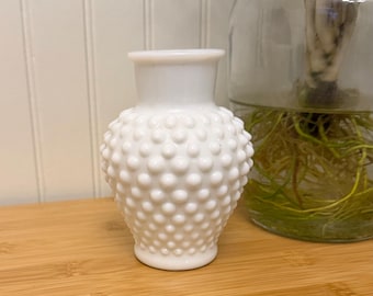 Vintage Fenton Hobnail Bubble Bath Milk Glass