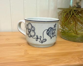 Vintage Noritake Versatone II Bristol Pattern Coffee Cup