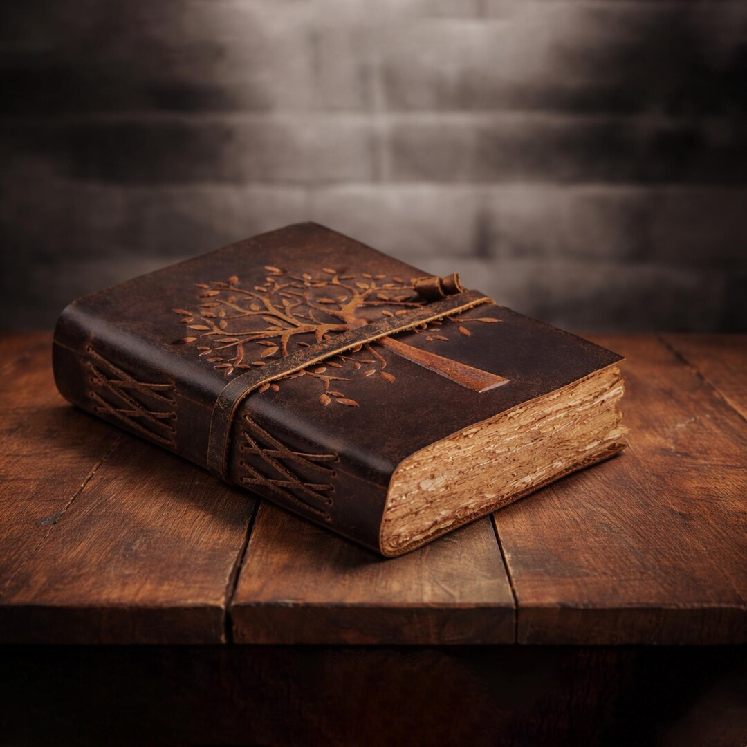 Tree of Life Leather Journal A6 | Vintage Leather Notebook With ...