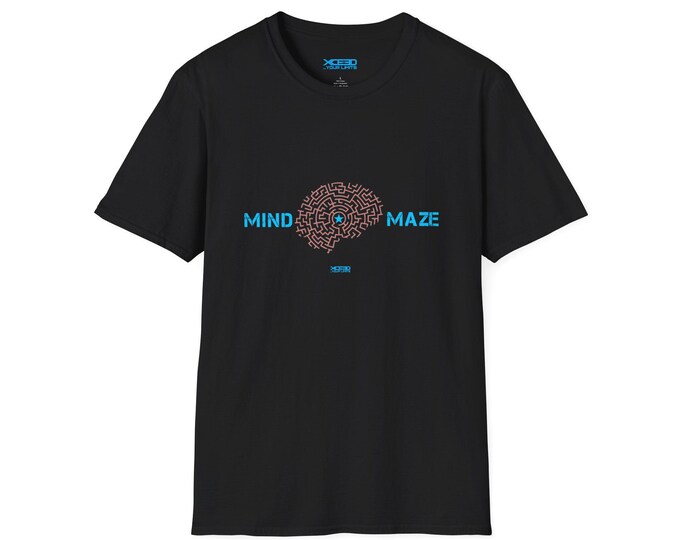 Mind Maze brain maze design T-Shirt | cognitive puzzle tee