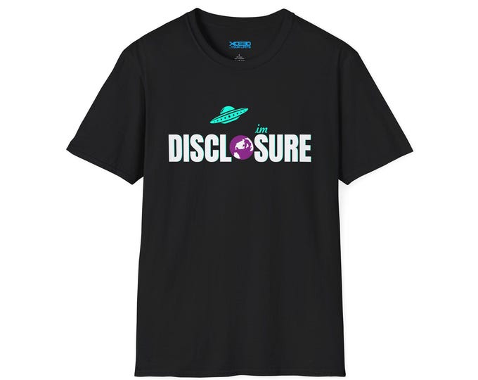 Disclosure Alien Logo T-Shirt | UFO, Alien Head Graphic