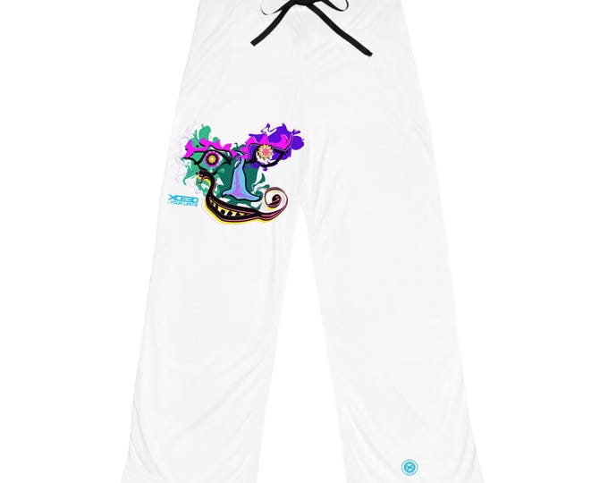 Colorful Floral Skull Pajama Pants | Women's Lounge Trousers