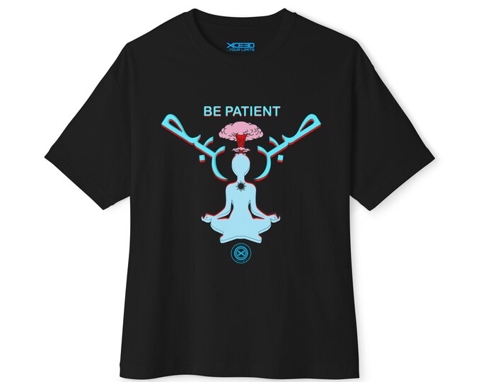 Be Patient meditation figure T-Shirt | Zen yoga graphic tee