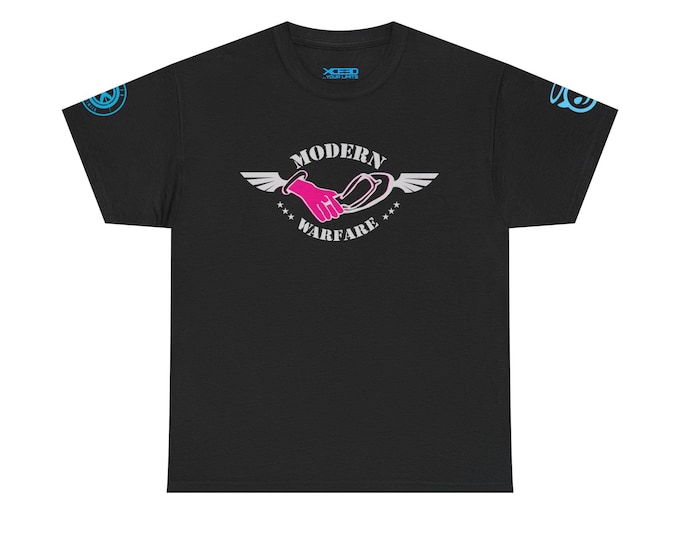 Modern Warfare winged grenade T-Shirt | gaming logo, retro military style