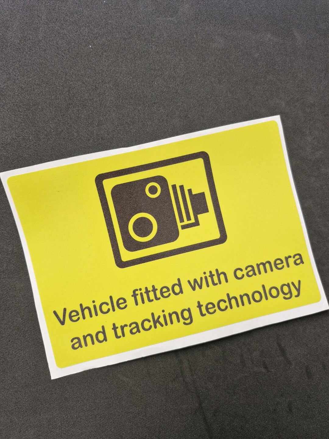 Vehicle Fitted With Camera and Tracking Technology Decal Sticker - Etsy