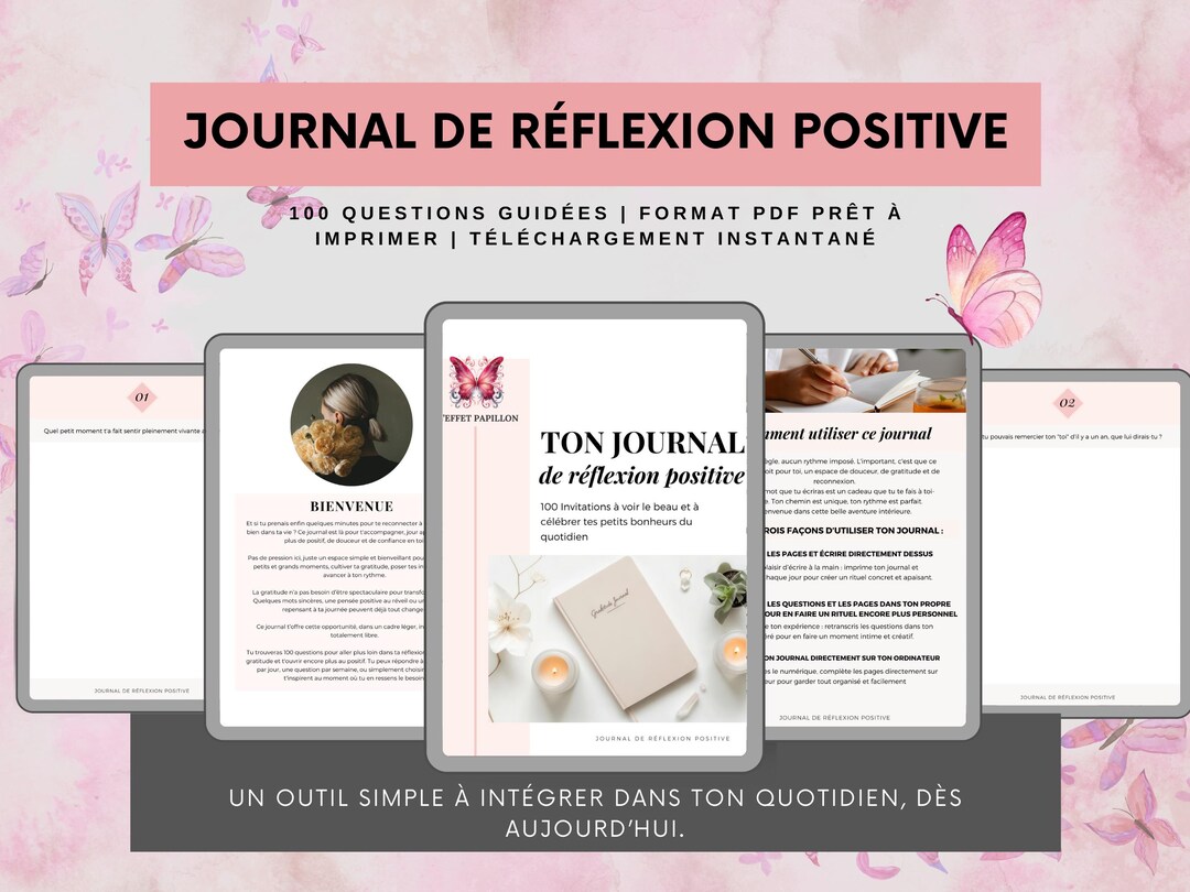 Postitivity Reflection Positive Reflection Journal – 100 Invitations to See the Beauty and ...