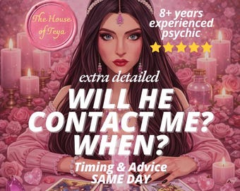 Will He/She Contact Me? WHEN? | Will He Call or Text Me? When Will They Reach Out? Will He Take Action? Same Day No Contact Tarot Reading