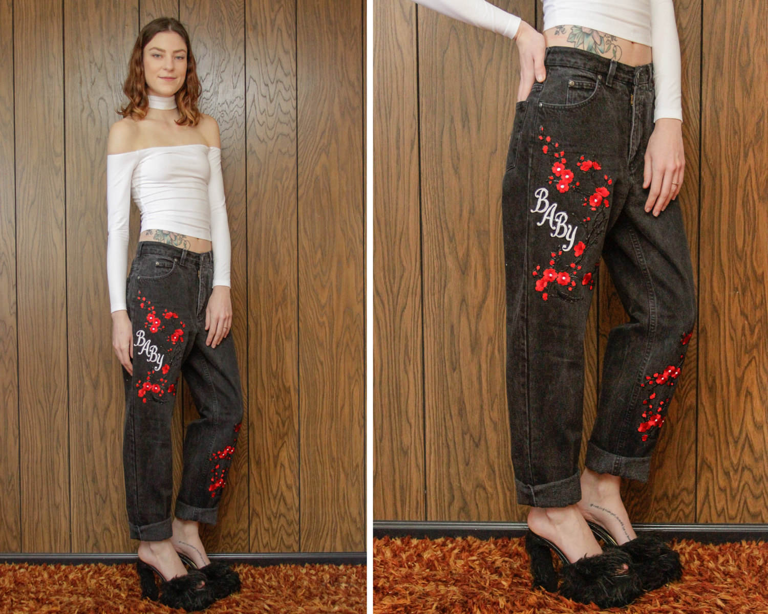 lands end boyfriend jeans