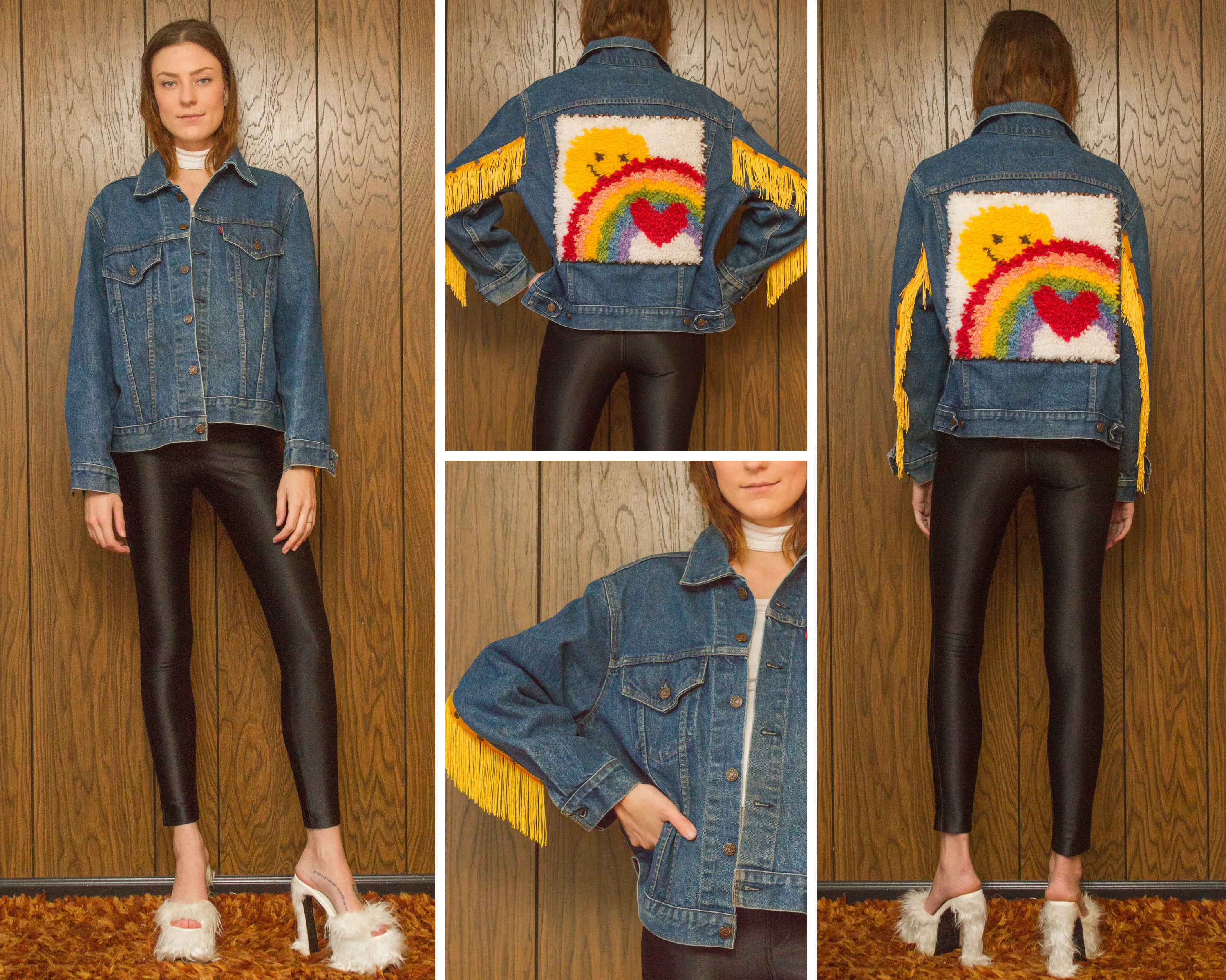 [GRAVER]★ELBOW EMBROIDERY HEART SMILE JACKET Designer fashion, Seoul-fully created | W Concept