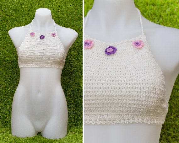 Vintage Deadstock 90s White Purple Pink Lavender … - image 2