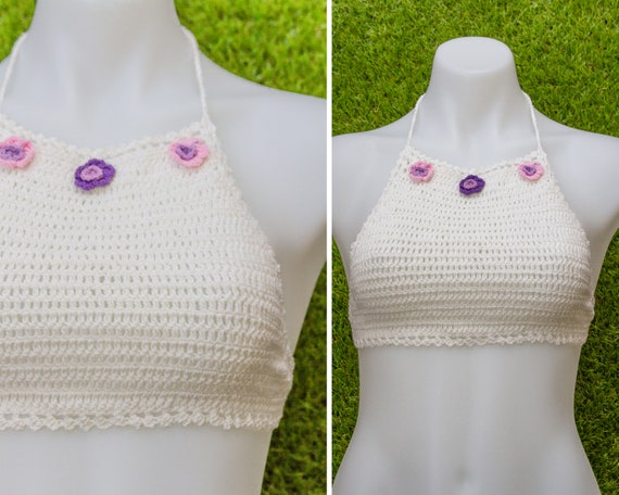 Vintage Deadstock 90s White Purple Pink Lavender … - image 10