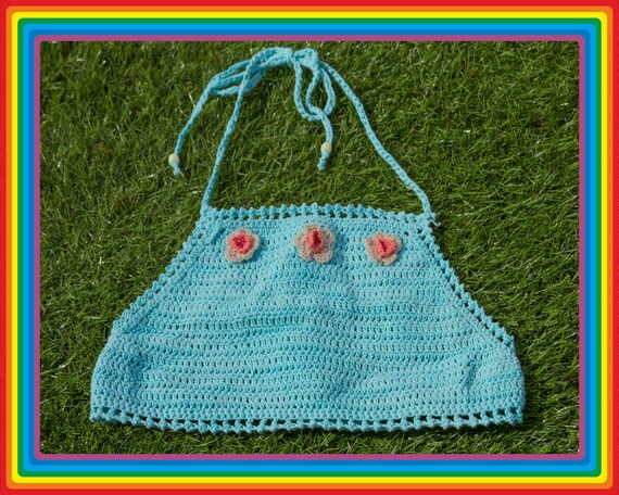 Vintage Deadstock 90s Teal Blue Salmon Peach Paste