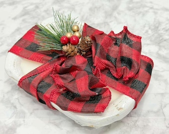 Rustic Christmas Dough Bowl Candle | Rustic Soy Wax Candle | Farmhouse Holiday Decor | Cozy Holiday Gift | Christmas Gift | Winter Candle