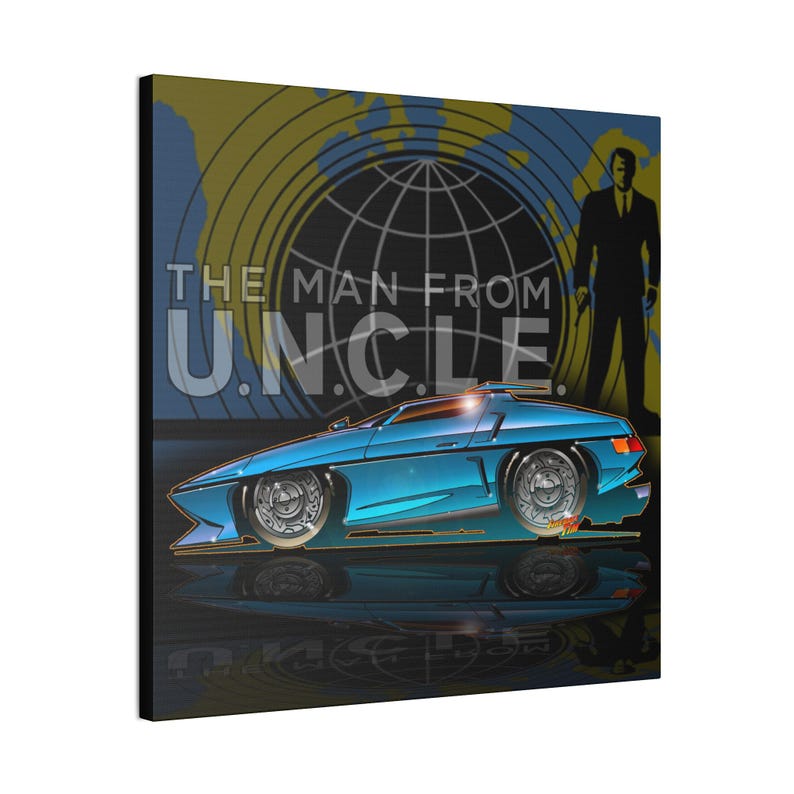 Der MANN von U.N.C.L.E. Piranha TV Auto Fireball Leinwand Kunstdruck Bild 10
