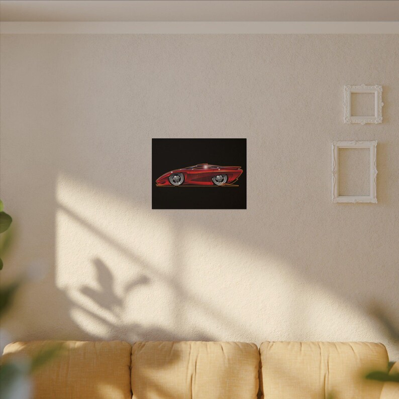 PONTIAC BANSHEE Concept Car Collectible Fireball Art Canvas Print image 15