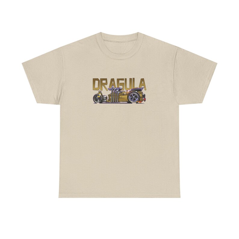Camiseta de algodón grueso con diseño de bola de fuego de la serie de televisión MUNSTERS DRAGULA, 13 colores imagen 3