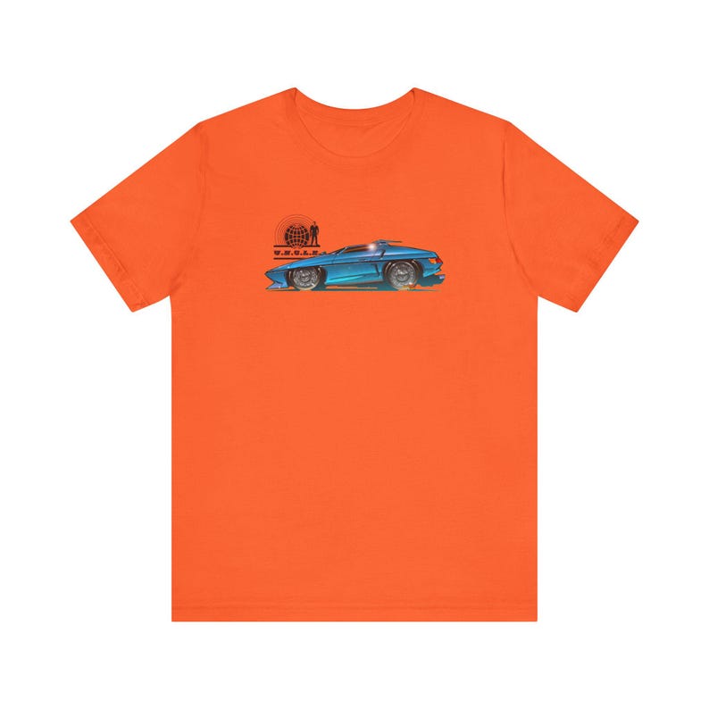 The MAN from U.N.C.L.E. Piranha TV Car Fireball Jersey Short Sleeve Tee Shirt - Multiple Colors image 3