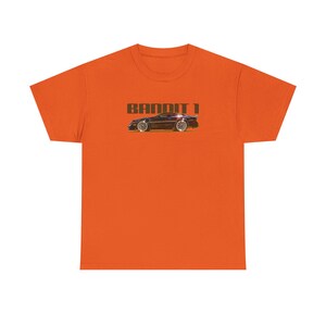 SMOKEY and the BANDIT ポンティアック トランザム ファイアボールアート プレミアムTシャツ - マルチカラー 画像 5