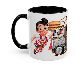 BOB'S BIG BOY Semi Trecker Anhänger LKW Sammler Kunst Kaffeetasse - 2 Größen