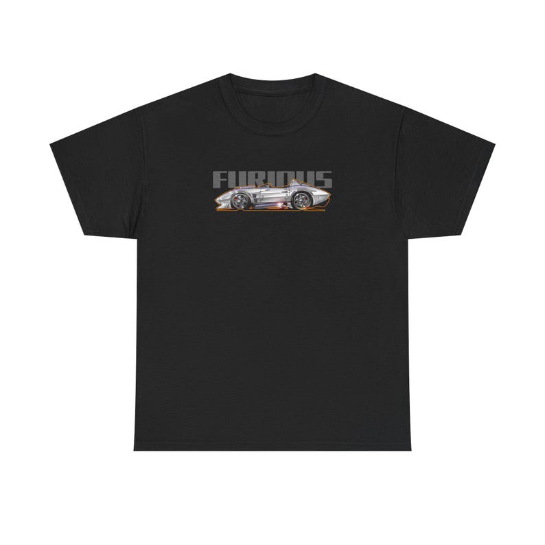 FAST AND FURIOUS Grand Sport Stingray Corvette Fireball Art Cotton Tee Shirt - Colors image 2