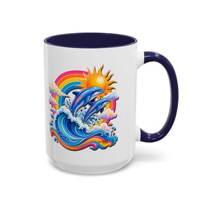 DOLPHIN SPLASH 1 Aquarium Series Fireball Art Coffee Mug - 2 Sizes image 9