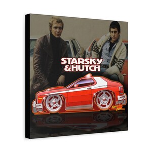 Impresión en lienzo de arte de pared de bola de fuego de STARSKY Y HUTCH imagen 7