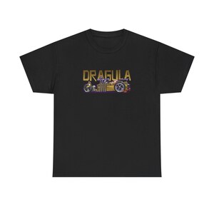 MUNSTERS DRAGULA TV Show Fireball Art Heavy Cotton Tee 13 Colors image 2