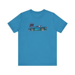 The MAN from U.N.C.L.E. Piranha TV Car Fireball Jersey Short Sleeve Tee Shirt - Multiple Colors image 7