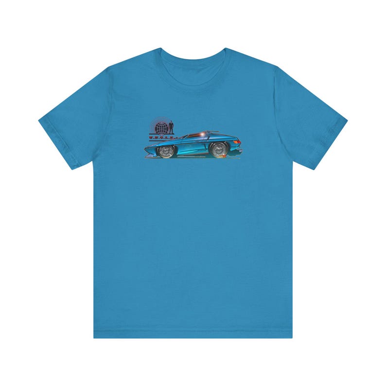 The MAN from U.N.C.L.E. Piranha TV Car Fireball Jersey Short Sleeve Tee Shirt - Multiple Colors image 7