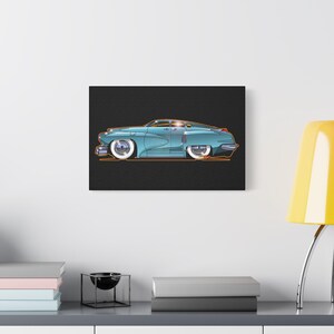 TUCKER TORPEDO 48 Collectible Fireball Art Canvas Print image 13