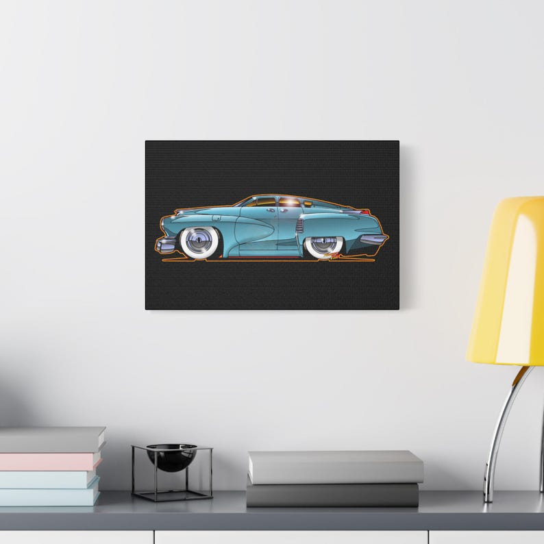 TUCKER TORPEDO 48 Collectible Fireball Art Canvas Print image 13