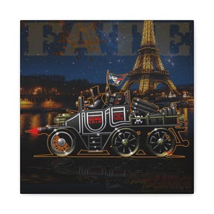 THE GREAT RACE Professor Fate Hannibal 8 Fireball Art Canvas Wall Print image 7