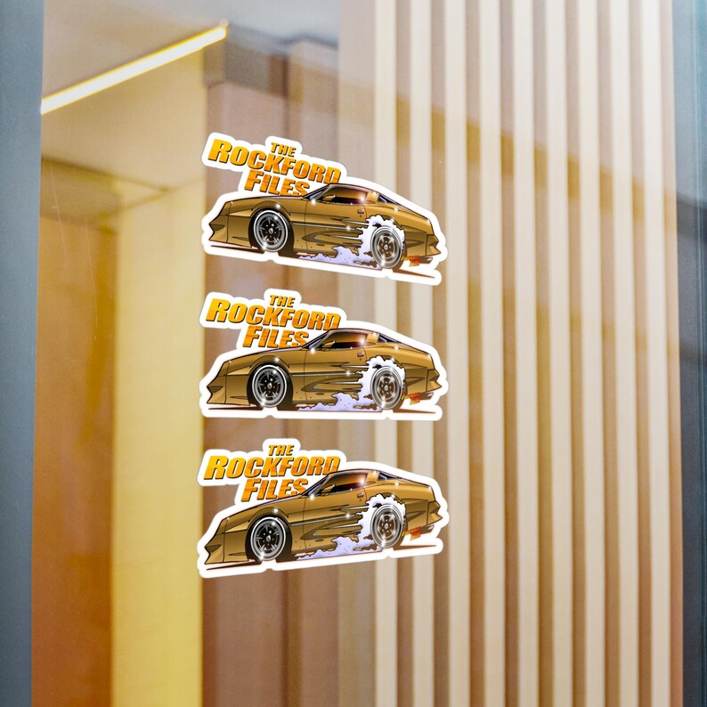 THE ROCKFORD FILES Pontiac Fireball Art Decal Stickers - 4 Sizes image 20