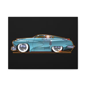 TUCKER TORPEDO 48 Collectible Fireball Art Canvas Print image 6