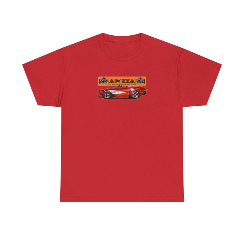 Camiseta con diseño de bola de fuego del Corvette 1958 APIZZA 1 - Varios colores imagen 5