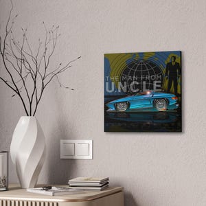 Der MANN von U.N.C.L.E. Piranha TV Auto Fireball Leinwand Kunstdruck Bild 8