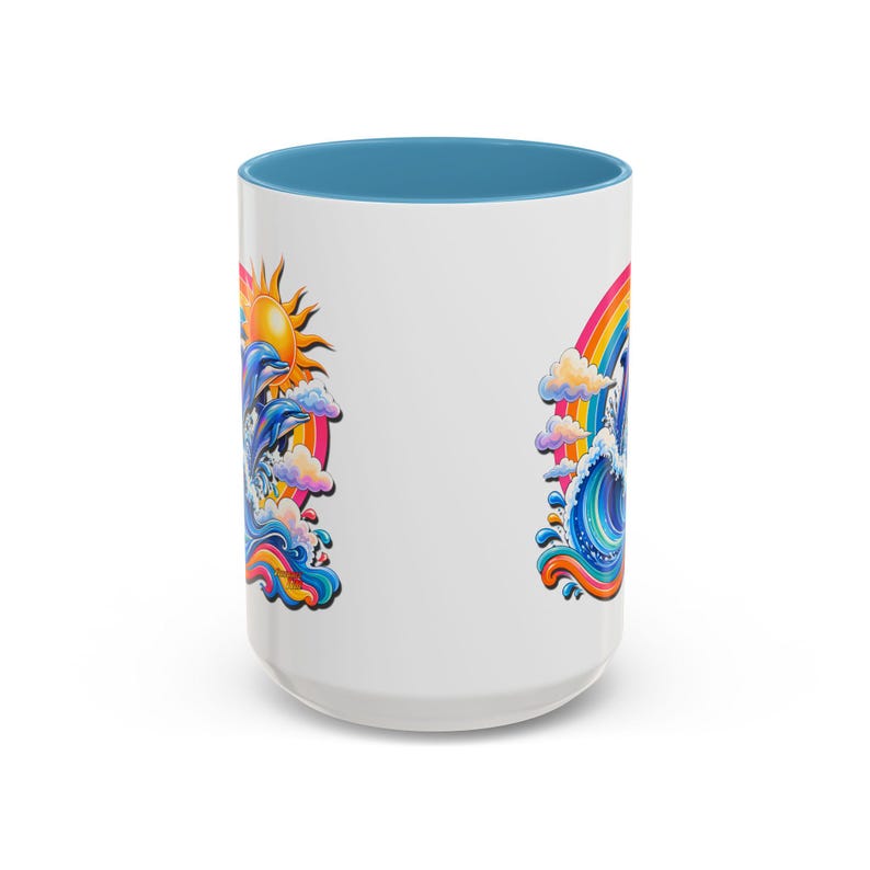DOLPHIN SPLASH 1 Aquarium Series Fireball Art Coffee Mug - 2 Sizes image 19