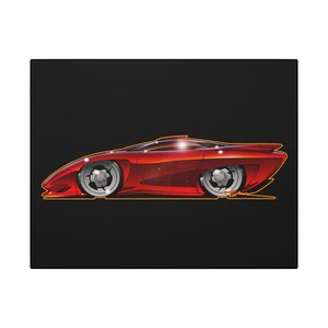 PONTIAC BANSHEE Concept Car Collectible Fireball Art Canvas Print image 1