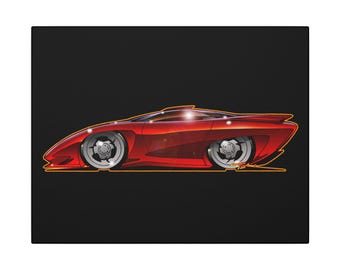 Koncepcyjny samochód PONTIAC BANSHEE – kolekcjonerski wydruk na płótnie Fireball